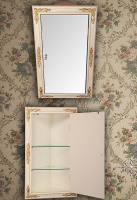 Зеркальный шкаф Migliore CDB 45 R 21866 угловой Слоновая кость Серебро, купить, цена, заказать, магазин, доставка, скидка, промокод, купить, цена, заказать, магазин, доставка, скидка, промокод