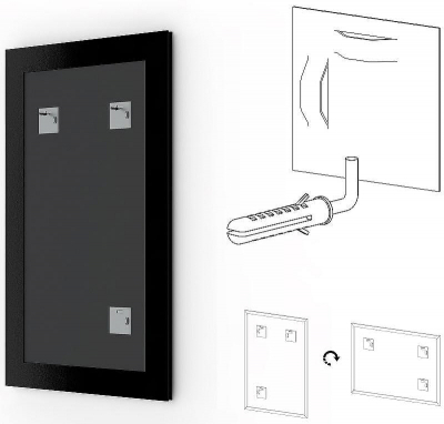 Зеркало Evoform Definite 80х60 BY 0646 в багетной раме - Клен 37