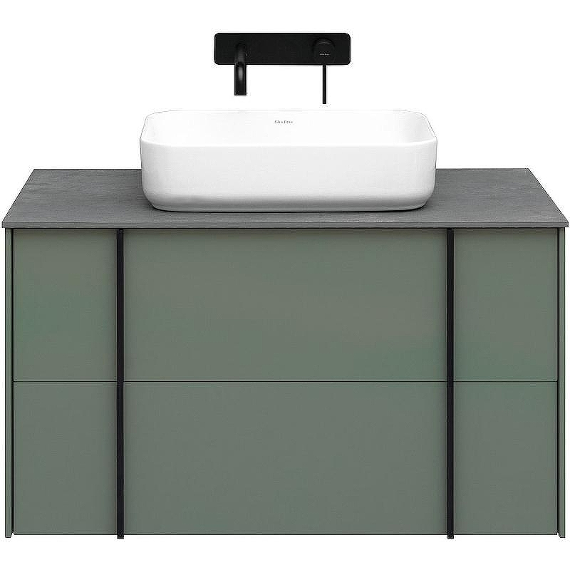 Тумба под раковину Allen Brau Reality 90 1.32006.CGM подвесная Олива матовая, купить, цена, заказать, магазин, доставка, скидка, промокод, купить, цена, заказать, магазин, доставка, скидка, промокод