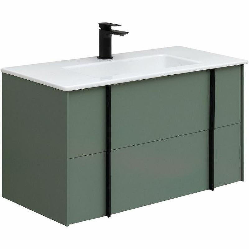 Тумба под раковину Allen Brau Reality 90 1.32006.CGM подвесная Олива матовая, купить, цена, заказать, магазин, доставка, скидка, промокод, купить, цена, заказать, магазин, доставка, скидка, промокод