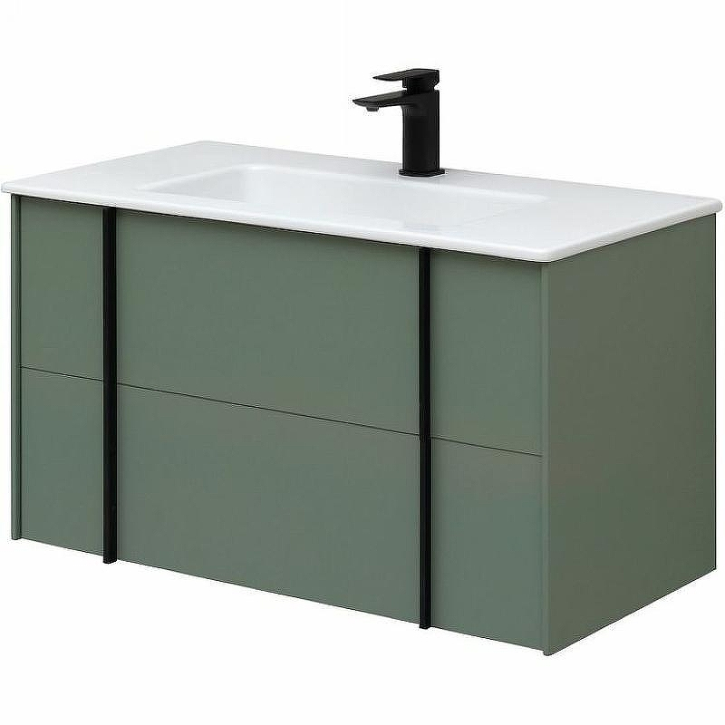 Тумба под раковину Allen Brau Reality 90 1.32006.CGM подвесная Олива матовая, купить, цена, заказать, магазин, доставка, скидка, промокод, купить, цена, заказать, магазин, доставка, скидка, промокод