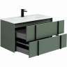 Тумба под раковину Allen Brau Reality 90 1.32006.CGM подвесная Олива матовая, купить, цена, заказать, магазин, доставка, скидка, промокод, купить, цена, заказать, магазин, доставка, скидка, промокод