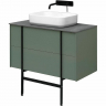 Тумба под раковину Allen Brau Reality 90 1.32006.CGM подвесная Олива матовая, купить, цена, заказать, магазин, доставка, скидка, промокод, купить, цена, заказать, магазин, доставка, скидка, промокод