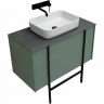 Тумба под раковину Allen Brau Reality 90 1.32006.CGM подвесная Олива матовая, купить, цена, заказать, магазин, доставка, скидка, промокод, купить, цена, заказать, магазин, доставка, скидка, промокод