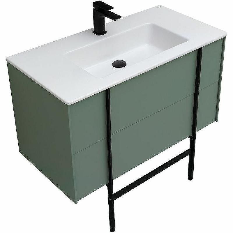 Тумба под раковину Allen Brau Reality 90 1.32006.CGM подвесная Олива матовая, купить, цена, заказать, магазин, доставка, скидка, промокод, купить, цена, заказать, магазин, доставка, скидка, промокод