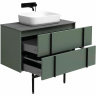 Тумба под раковину Allen Brau Reality 90 1.32006.CGM подвесная Олива матовая, купить, цена, заказать, магазин, доставка, скидка, промокод, купить, цена, заказать, магазин, доставка, скидка, промокод