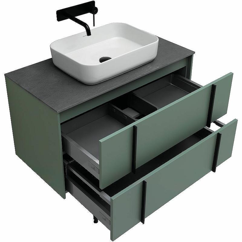 Тумба под раковину Allen Brau Reality 90 1.32006.CGM подвесная Олива матовая, купить, цена, заказать, магазин, доставка, скидка, промокод, купить, цена, заказать, магазин, доставка, скидка, промокод