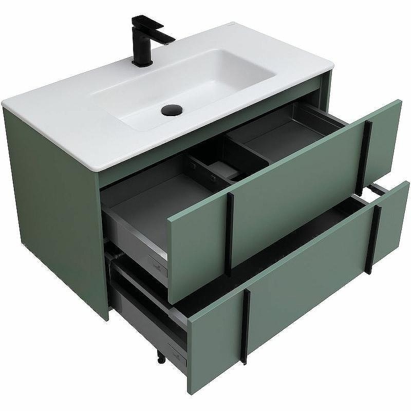 Тумба под раковину Allen Brau Reality 90 1.32006.CGM подвесная Олива матовая, купить, цена, заказать, магазин, доставка, скидка, промокод, купить, цена, заказать, магазин, доставка, скидка, промокод