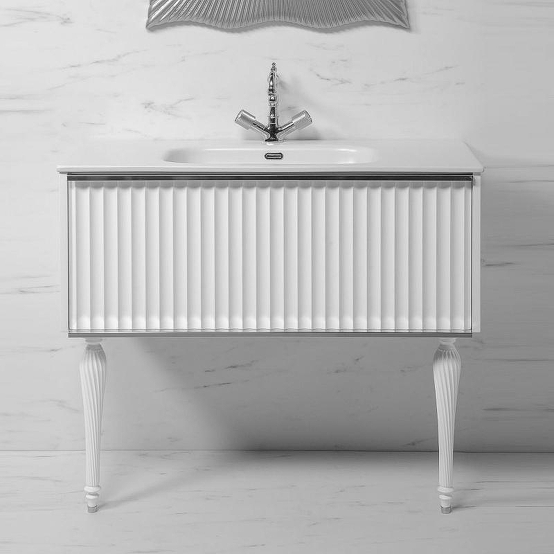 Тумба под раковину Boheme Armadi Art Vallessi Avangarde Canale 80 843-080-WCR подвесная Белый Хром, купить, цена, заказать, магазин, доставка, скидка, промокод, купить, цена, заказать, магазин, доставка, скидка, промокод