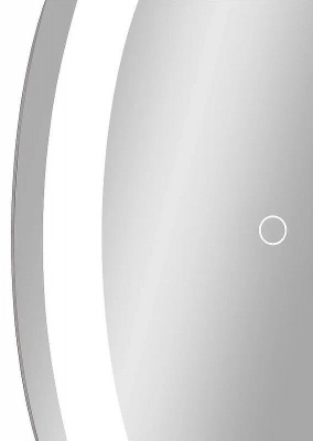 Зеркальный шкаф Континент Torneo Black LED 60 МВК068 с подсветкой Черный