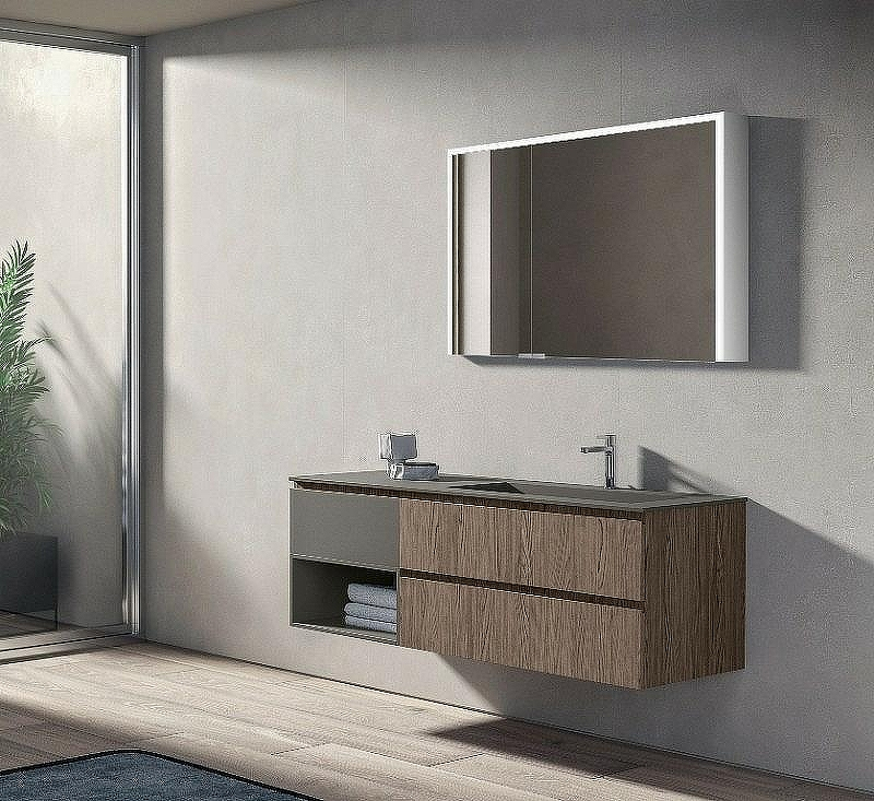 Зеркальный шкаф Esbano 100 ESMI5010NS с подсветкой с инфракрасным выключателем, купить, цена, заказать, магазин, доставка, скидка, промокод, купить, цена, заказать, магазин, доставка, скидка, промокод