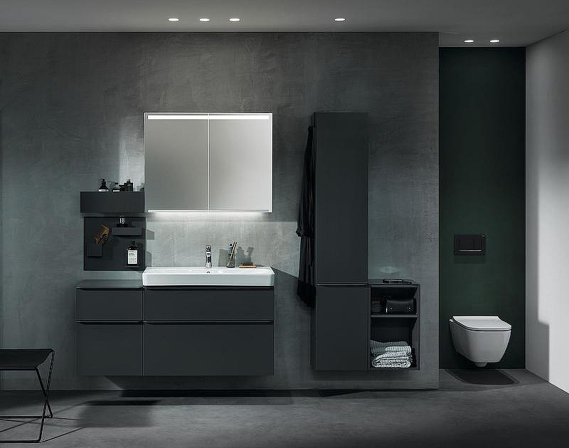 Тумба под раковину Geberit Smyle Square 90 500.354.JK.1 подвесная Темно-серая матовая, купить, цена, заказать, магазин, доставка, скидка, промокод, купить, цена, заказать, магазин, доставка, скидка, промокод