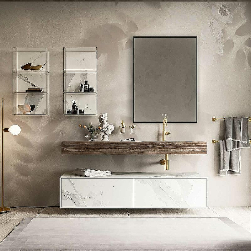 Зеркало Vincea 60 VLM-3VN600B-2 с подсветкой Черное с сенсорным выключателем с подогревом и диммером, купить, цена, заказать, магазин, доставка, скидка, промокод, купить, цена, заказать, магазин, доставка, скидка, промокод