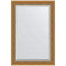 Зеркало Evoform Exclusive 93х63 BY 3431 с фацетом в багетной раме - Состаренное золото с плетением 70, купить, цена, заказать, магазин, доставка, скидка, промокод, купить, цена, заказать, магазин, доставка, скидка, промокод