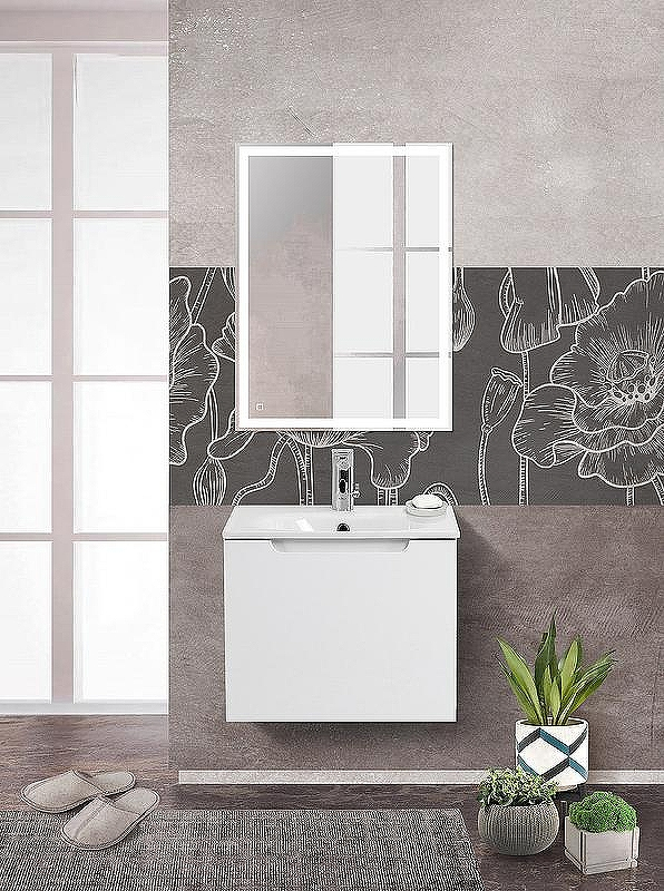 Тумба под раковину BelBagno Etna 60 ETNA-600-1C-SO-BL-P подвесная Bianco Lucido, купить, цена, заказать, магазин, доставка, скидка, промокод, купить, цена, заказать, магазин, доставка, скидка, промокод