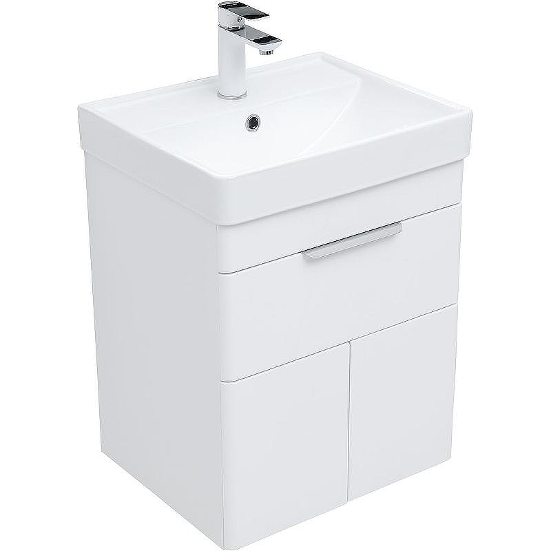 Тумба под раковину Aquanet Ирис new 50 310147 подвесная Белый глянец, купить, цена, заказать, магазин, доставка, скидка, промокод, купить, цена, заказать, магазин, доставка, скидка, промокод