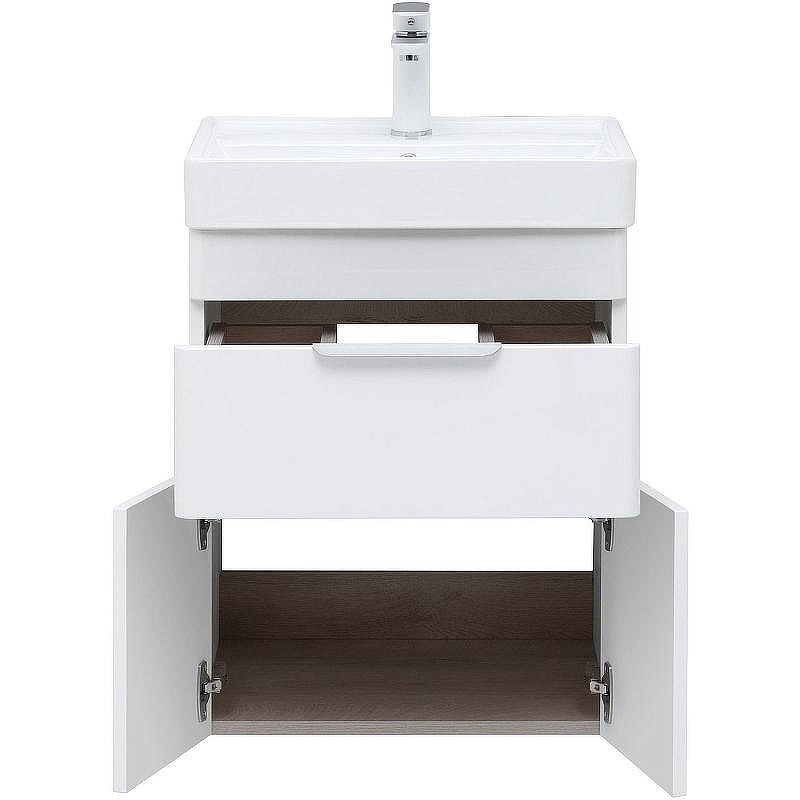 Тумба под раковину Aquanet Ирис new 50 310147 подвесная Белый глянец, купить, цена, заказать, магазин, доставка, скидка, промокод, купить, цена, заказать, магазин, доставка, скидка, промокод