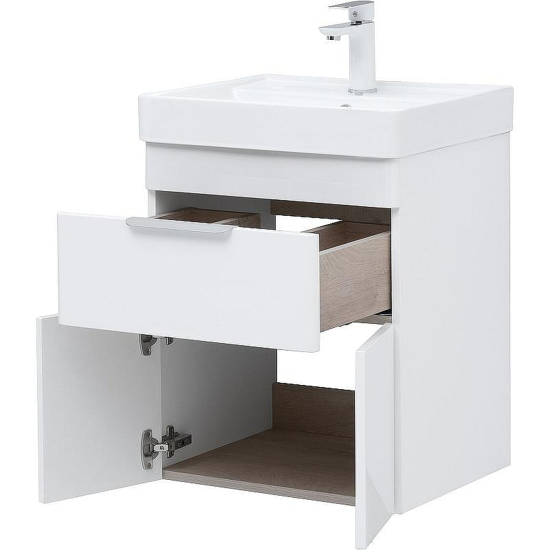 Тумба под раковину Aquanet Ирис new 50 310147 подвесная Белый глянец, купить, цена, заказать, магазин, доставка, скидка, промокод, купить, цена, заказать, магазин, доставка, скидка, промокод