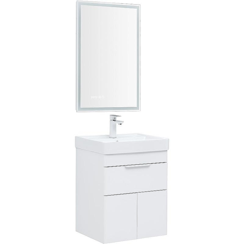 Тумба под раковину Aquanet Ирис new 50 310147 подвесная Белый глянец, купить, цена, заказать, магазин, доставка, скидка, промокод, купить, цена, заказать, магазин, доставка, скидка, промокод