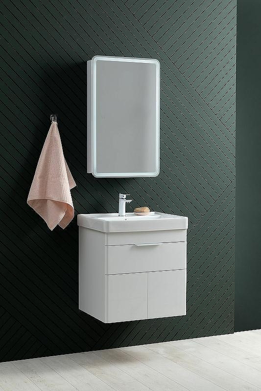 Тумба под раковину Aquanet Ирис new 50 310147 подвесная Белый глянец, купить, цена, заказать, магазин, доставка, скидка, промокод, купить, цена, заказать, магазин, доставка, скидка, промокод