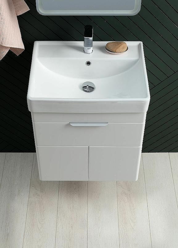 Тумба под раковину Aquanet Ирис new 50 310147 подвесная Белый глянец, купить, цена, заказать, магазин, доставка, скидка, промокод, купить, цена, заказать, магазин, доставка, скидка, промокод