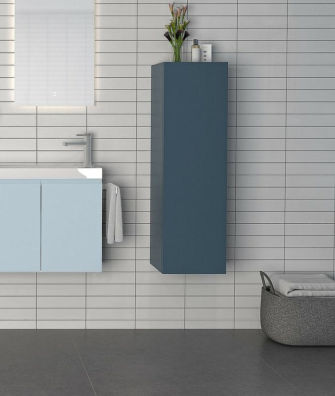 Шкаф пенал Orka Ferla 30 3006244 подвесной Синий матовый, купить, цена, заказать, магазин, доставка, скидка, промокод, купить, цена, заказать, магазин, доставка, скидка, промокод