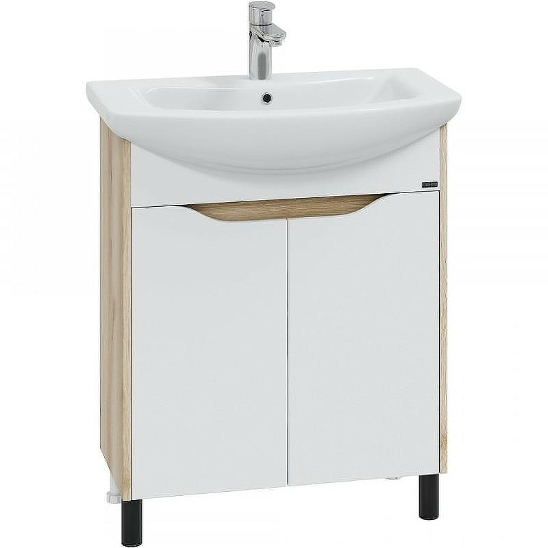 Тумба под раковину СанТа Сатурн 70 700369 Белая Дуб австрийский, купить, цена, заказать, магазин, доставка, скидка, промокод, купить, цена, заказать, магазин, доставка, скидка, промокод
