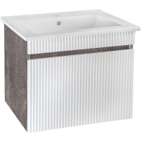 Тумба под раковину Runo Модена 65 00-00001424 подвесная Железный камень Белая, купить, цена, заказать, магазин, доставка, скидка, промокод, купить, цена, заказать, магазин, доставка, скидка, промокод