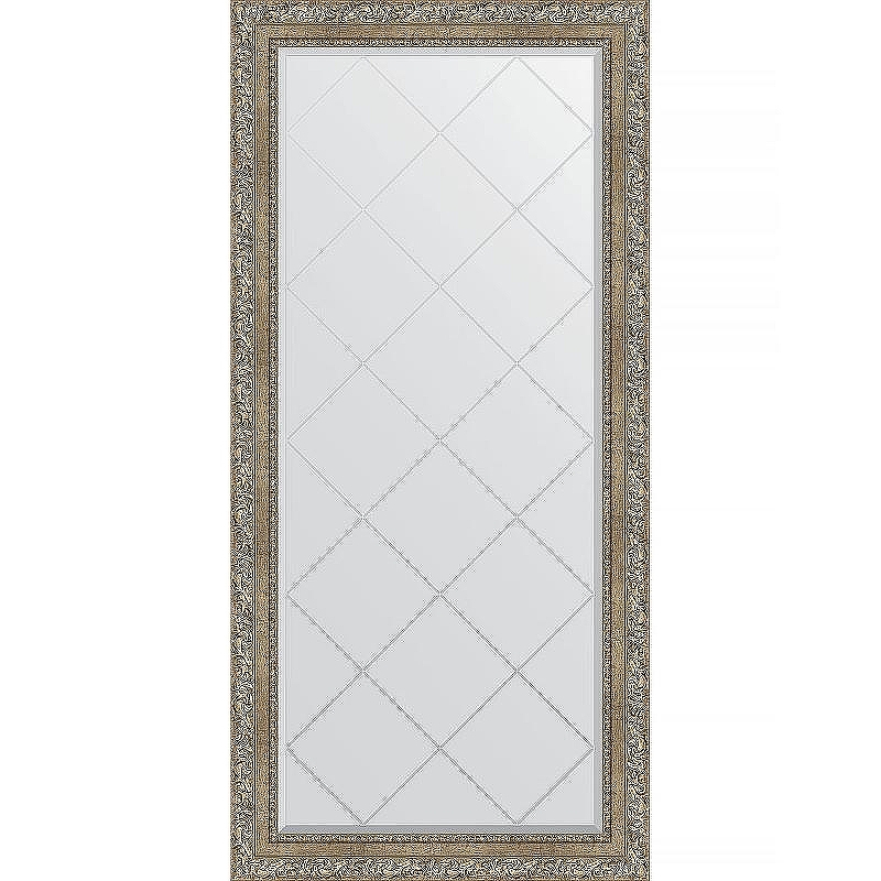 Зеркало Evoform Exclusive-G 157х75 BY 4272 с гравировкой в багетной раме - Виньетка античное серебро 85, купить, цена, заказать, магазин, доставка, скидка, промокод, купить, цена, заказать, магазин, доставка, скидка, промокод