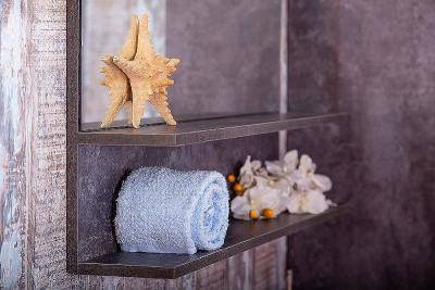 Зеркало Бриклаер Чили 90 4627125415180 с подсветкой Цемент