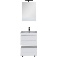 Комплект мебели для ванной Aquanet Нота 58 230291 подвесной Белый, купить, цена, заказать, магазин, доставка, скидка, промокод, купить, цена, заказать, магазин, доставка, скидка, промокод