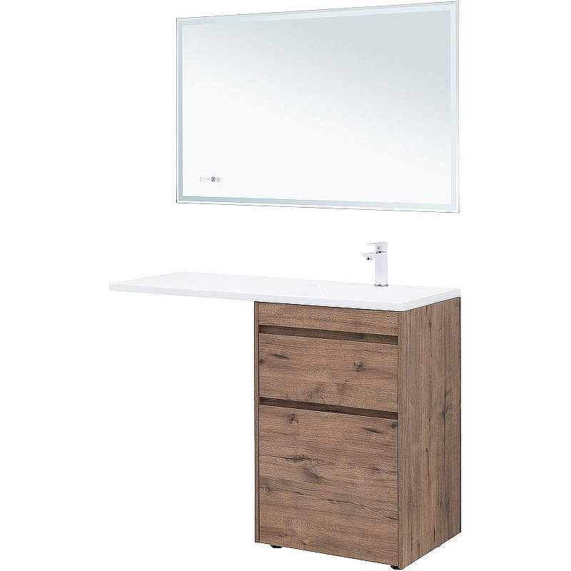 Тумба с раковиной Aquanet Токио 120 R 335588 Дуб веллингтон, купить, цена, заказать, магазин, доставка, скидка, промокод, купить, цена, заказать, магазин, доставка, скидка, промокод