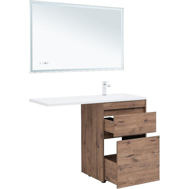 Тумба с раковиной Aquanet Токио 120 R 335588 Дуб веллингтон, купить, цена, заказать, магазин, доставка, скидка, промокод, купить, цена, заказать, магазин, доставка, скидка, промокод