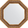 Зеркало Evoform Octagon 79х79 BY 3840 в багетной раме - Вензель бронзовый 101, купить, цена, заказать, магазин, доставка, скидка, промокод, купить, цена, заказать, магазин, доставка, скидка, промокод