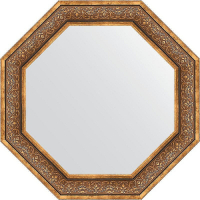 Зеркало Evoform Octagon 79х79 BY 3840 в багетной раме - Вензель бронзовый 101, купить, цена, заказать, магазин, доставка, скидка, промокод, купить, цена, заказать, магазин, доставка, скидка, промокод