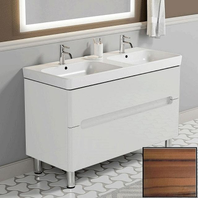 Тумба с раковиной SanVit Форма 120 kforma1202 с фактурой под дерево Зебрано