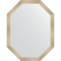 Зеркало Evoform Octagon 70x90 BY 7044 в багетной раме - Травленое серебро 59, купить, цена, заказать, магазин, доставка, скидка, промокод, купить, цена, заказать, магазин, доставка, скидка, промокод