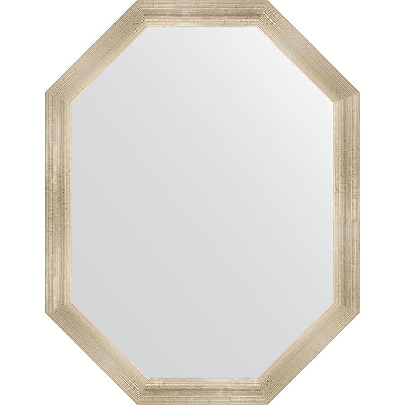 Зеркало Evoform Octagon 70x90 BY 7044 в багетной раме - Травленое серебро 59, купить, цена, заказать, магазин, доставка, скидка, промокод, купить, цена, заказать, магазин, доставка, скидка, промокод