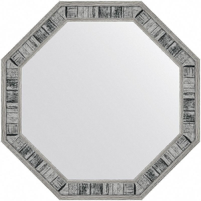 Зеркало Evoform Octagon 49x49 BY 7412 в багетной раме - Состаренное дерево 50