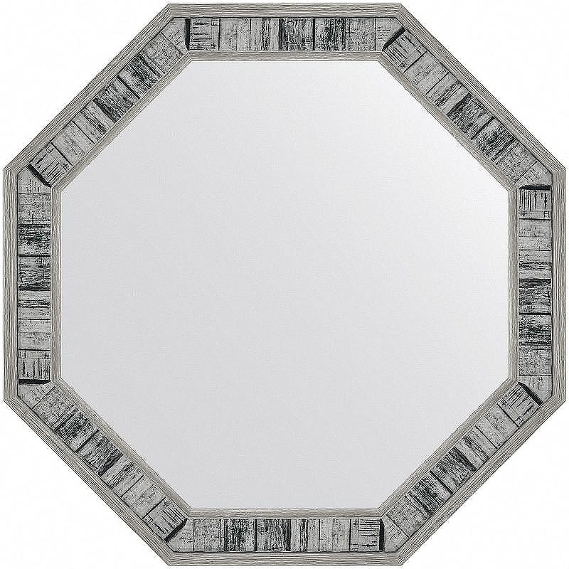 Зеркало Evoform Octagon 49x49 BY 7412 в багетной раме - Состаренное дерево 50, купить, цена, заказать, магазин, доставка, скидка, промокод, купить, цена, заказать, магазин, доставка, скидка, промокод
