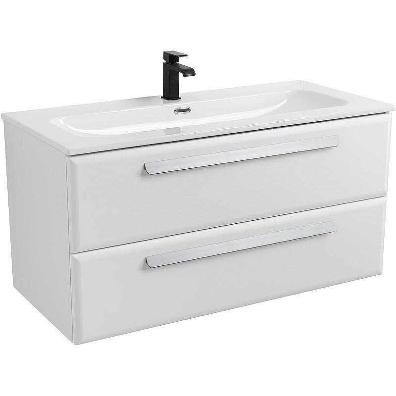 Тумба под раковину Cezares Eco-Cer-N 100 ECO-CER-N-1000-2C-SO-BO подвесная Bianco Opaco без ручек, купить, цена, заказать, магазин, доставка, скидка, промокод, купить, цена, заказать, магазин, доставка, скидка, промокод