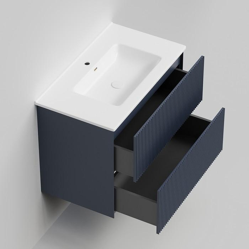 Тумба под раковину La Fenice Terra Twin 80 FNC-01-TER-BG-80-2 подвесная. Синяя матовая, купить, цена, заказать, магазин, доставка, скидка, промокод, купить, цена, заказать, магазин, доставка, скидка, промокод