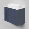 Тумба под раковину La Fenice Terra Twin 80 FNC-01-TER-BG-80-2 подвесная. Синяя матовая, купить, цена, заказать, магазин, доставка, скидка, промокод, купить, цена, заказать, магазин, доставка, скидка, промокод