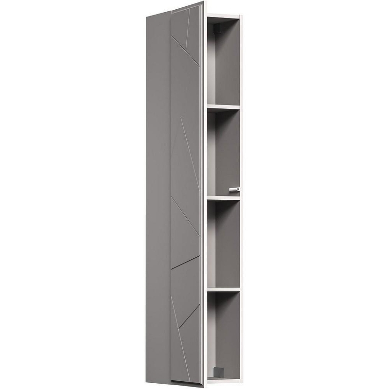 Шкаф пенал Allen Brau Paris 35 1.360005.PGM подвесной Платина матовый, купить, цена, заказать, магазин, доставка, скидка, промокод, купить, цена, заказать, магазин, доставка, скидка, промокод