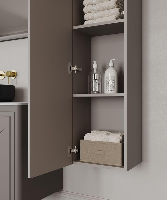 Шкаф пенал Allen Brau Paris 35 1.360005.PGM подвесной Платина матовый, купить, цена, заказать, магазин, доставка, скидка, промокод, купить, цена, заказать, магазин, доставка, скидка, промокод