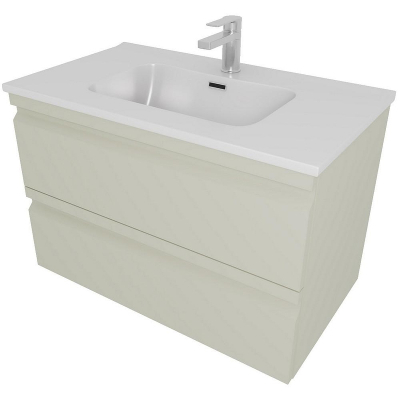 Тумба с раковиной Aquatek Вега 80 AQ77080-GS подвесная Шалфей зеленый