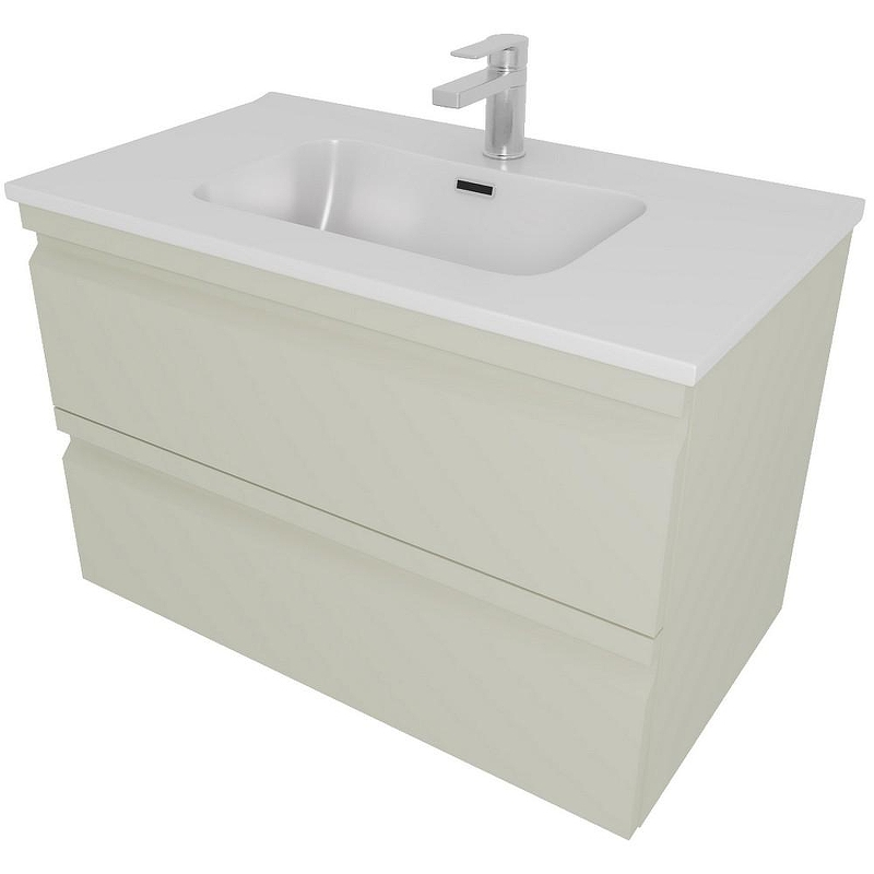 Тумба с раковиной Aquatek Вега 80 AQ77080-GS подвесная Шалфей зеленый, купить, цена, заказать, магазин, доставка, скидка, промокод, купить, цена, заказать, магазин, доставка, скидка, промокод