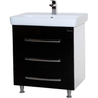 Тумба под раковину Bellezza Рокко 80 4635313660045 Черная Белая, купить, цена, заказать, магазин, доставка, скидка, промокод, купить, цена, заказать, магазин, доставка, скидка, промокод