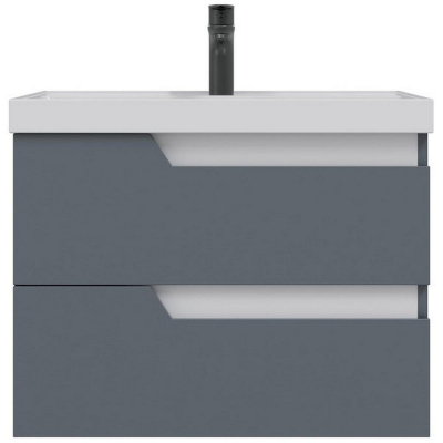 Тумба под раковину СанТа Антарес 70 700521 подвесная Графит матовый