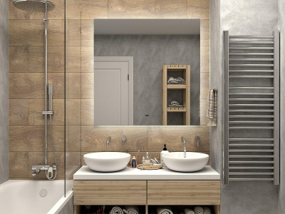 Зеркало Misty Нембус 100 НЕМ-02-100/100-14 с подсветкой с бесконтактным выключателем и подогревом